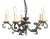 Wrought Iron 5-Light Chandelier, 1960s For Sale