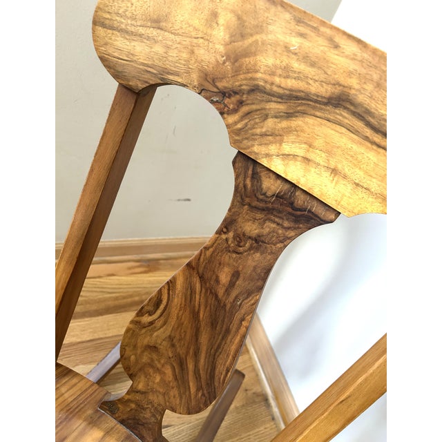 Wood Vintage Handcrafted Child-Size Small Wooden Rocker For Sale - Image 7 of 7