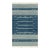Rug & Kilim's Modern Dhurrie Rug in Blue with White Stripes & Geometric Patterns - 5x7 For Sale