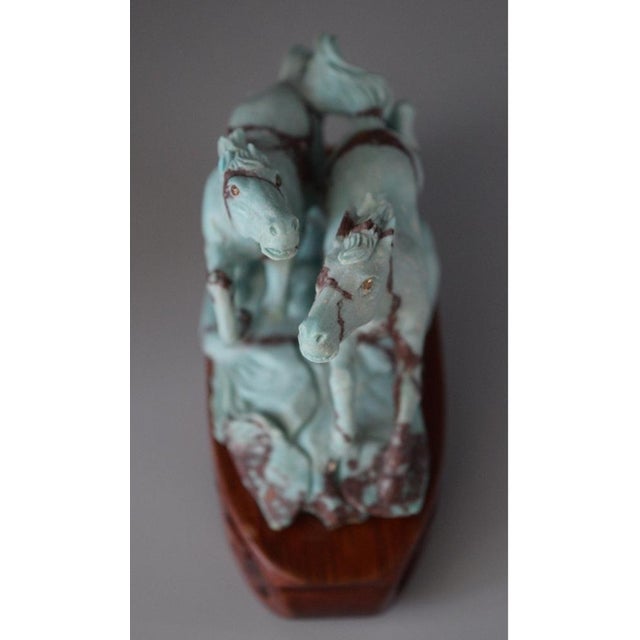 Two Horses Playing & Running Wildly and Chasing Each Other, 1960 For Sale - Image 9 of 18