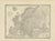 Antique Map of Europe by Lapie, 1842 For Sale