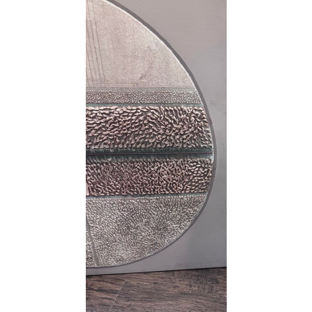 1972 Monumental Brutalist Mixed Media Relief Artwork on Panel, 48” Square For Sale - Image 4 of 7