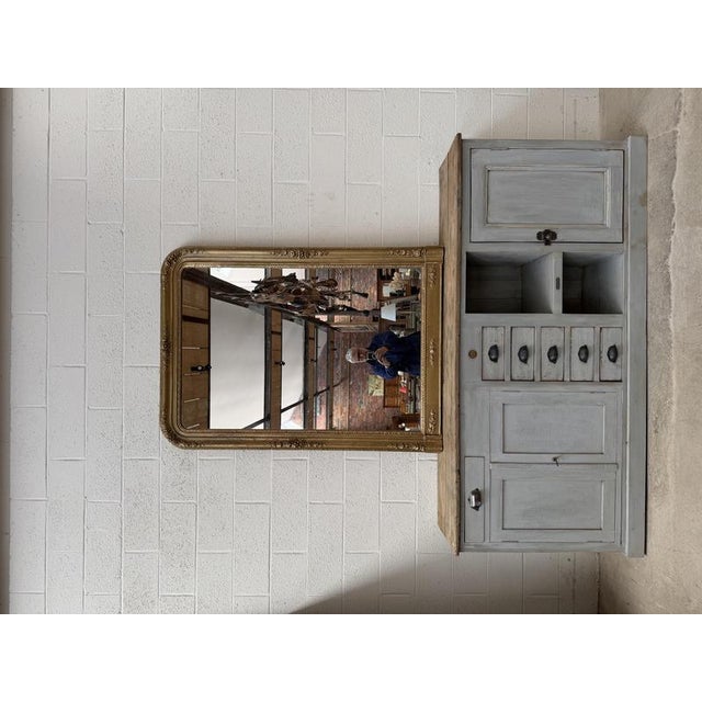 Handcrafted Gray-Patinated Sideboard For Sale - Image 11 of 13