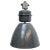 Vintage Industrial Gray Enamel Factory Pendant Lamp For Sale