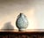 Art Deco Chinese Ceramic Vase Guan Ware Crackle Glaze Celadon Double Ears Moonflask Vase For Sale - Image 3 of 9