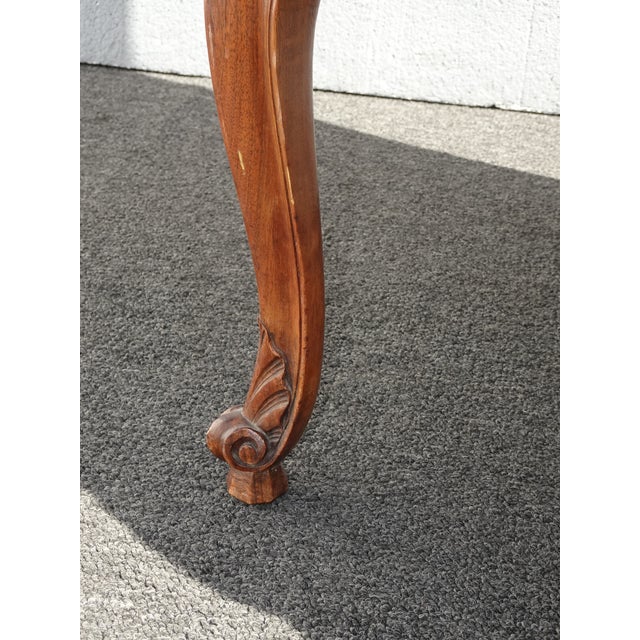 Vintage French Provincial Side Chair ~ Highly Carved Frame For Sale - Image 11 of 12