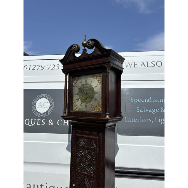 Antique Georgian Longcase Clock in Oak by Michael Wilde, 1775 For Sale - Image 5 of 18