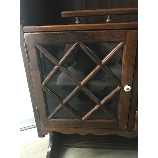 1970 Ethan Allen Antiqued Pine Collection Tavern Hutch Top Chairish