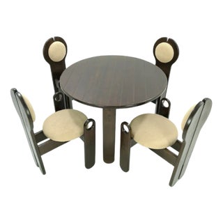 Dining Table and Chairs by Rudolg Szedleczky, Set of 5 For Sale