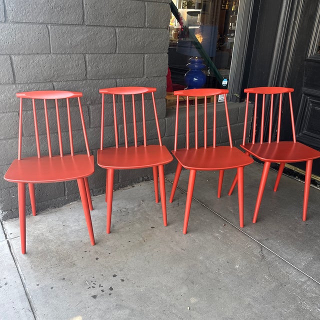 Folke Pålsson for FDB Møbler J77 Chair Produced in 1969. Set of 4 Dining Chairs For Sale - Image 9 of 12