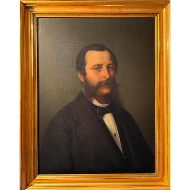 Unknown, Portrait of Nobleman, 1800s, Oil on Canvas, Framed For Sale - Image 5 of 5
