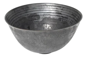 Large Mid-20th Century Gertrud and Otto Natzler Signed Gunmetal Bowl