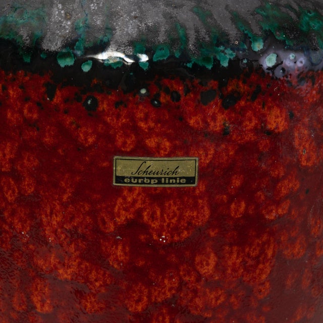 20th Century German 'W. Germany' Ceramic Vase For Sale - Image 4 of 18