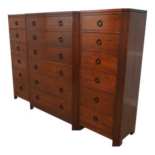 Stickley 3 Piece 21st Century Cherry Gentlemen's Dresser Chest For Sale
