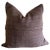Wood Custom Handmade Wool Pillow With Stripes Includes Down Feather Insert For Sale - Image 7 of 7