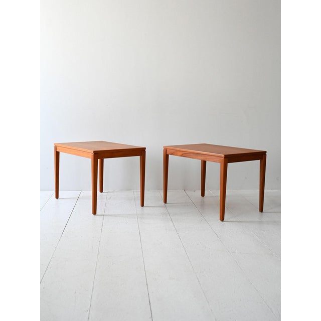 Vintage Scandinavian Teak Coffee Tables, 1950s, Set of 2 For Sale - Image 4 of 12