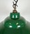 Mid-Century Modern Industrial British Green Enamel Factory Pendant Lamp, 1960s For Sale - Image 3 of 16