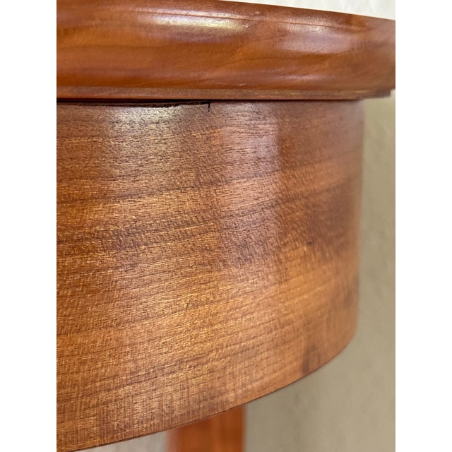 Wood Cherrywood Demilune Console For Sale - Image 7 of 12