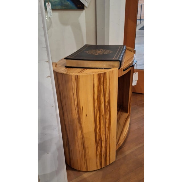 LastChance!Estate Hard Maple Clear Lacquered Side Table For Sale In Seattle - Image 6 of 10