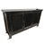 Vintage Black Aged Lattice 3-Door Sideboard For Sale - Image 4 of 8