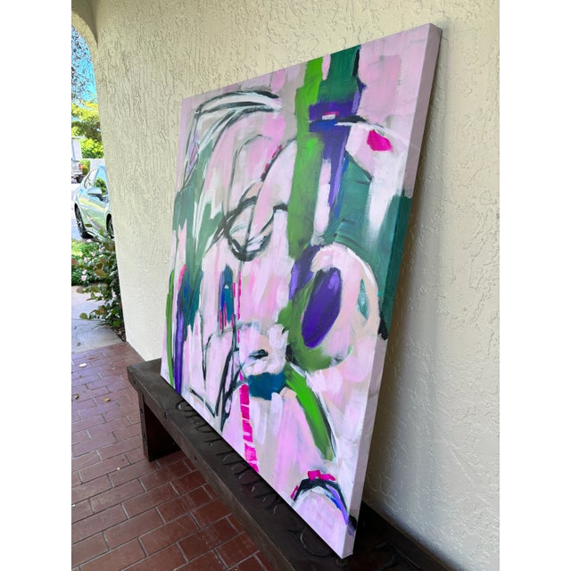 “Sometimes Magic Happens“ Original Abstract Expressionist Painting by Linda McDonough For Sale In Naples, FL - Image 6 of 12