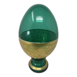 Faberge-Style Murano Glass Egg