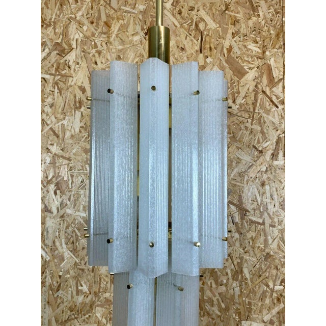 Large Mid-Century Murano Ice Glass Pendant Lamp from Limburg, 1960s For Sale - Image 10 of 13