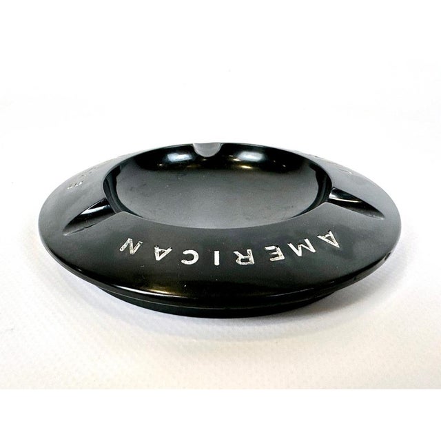 Black Bakelite Ashtray from Coinor Milano, 1940s For Sale - Image 8 of 8