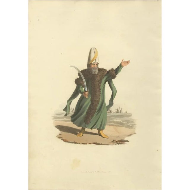 Paper Capitan Pacha in Military Costume, 1818 Paper For Sale - Image 7 of 7