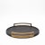 Round Tray in Black Shagreen With Bronze Patina Brass by R&y Augousti For Sale - Image 9 of 11