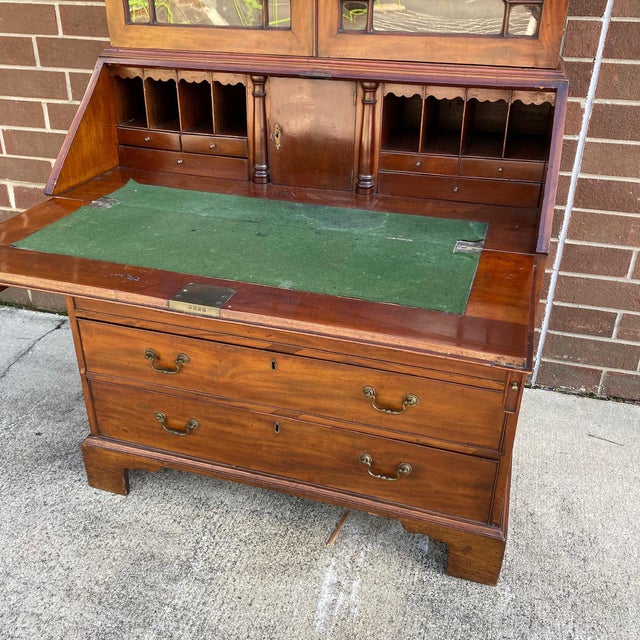 Antique English Secretary Desk With Hutch Chairish