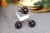 Metal Ring and Earring Set in 19.2k Gold with Diamond Setting, Set of 3 For Sale - Image 7 of 8
