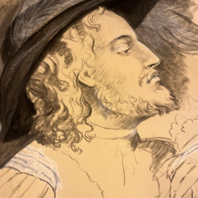 Late 19th Century 19th Century: A Figure of 2 Renaissance Figures- Sketching For Sale - Image 5 of 9