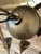 Vintage 12-Light Tole Palm Leaf Chandelier With Sculptural White Arms For Sale - Image 10 of 12