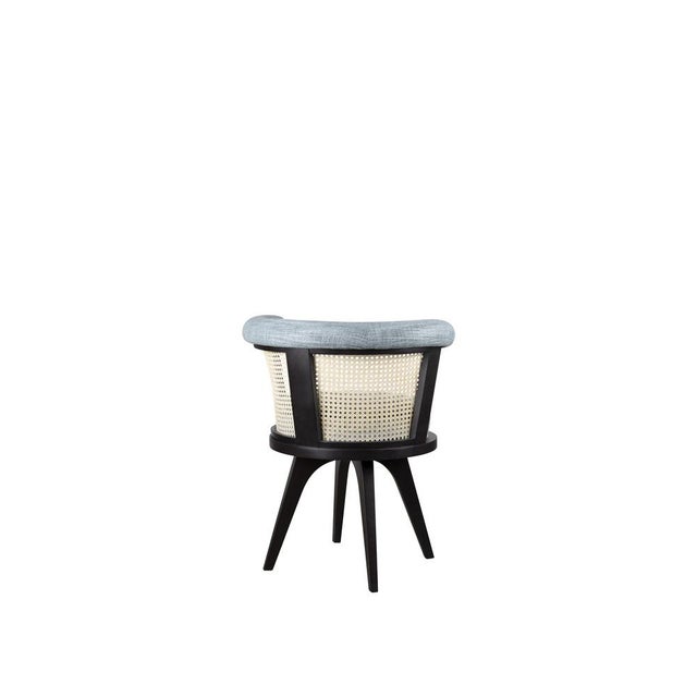 Blue George Dining Chairs by Wood Tailors Club, Set of 8 For Sale - Image 8 of 18
