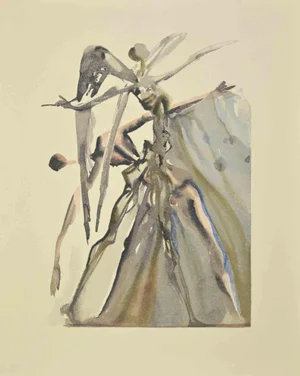 Salvador Dali, Souls of Contumacy, Woodcut, 1963