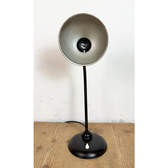 Vintage Black Table Lamp by Christian Dell for Kaiser Idell, 1930s For Sale - Image 9 of 18