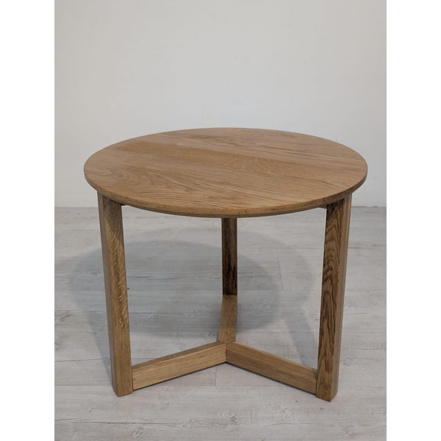 Scandinavian Flow Coffee Tables in Oak, 1970, Set of 3 For Sale - Image 4 of 15
