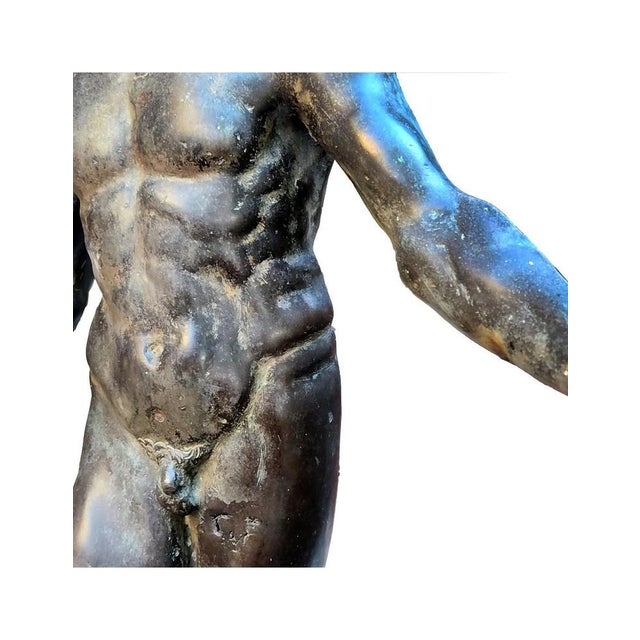 Antique Bronze Neptune Sculpture from After Gianbologna, 1900s For Sale - Image 13 of 14