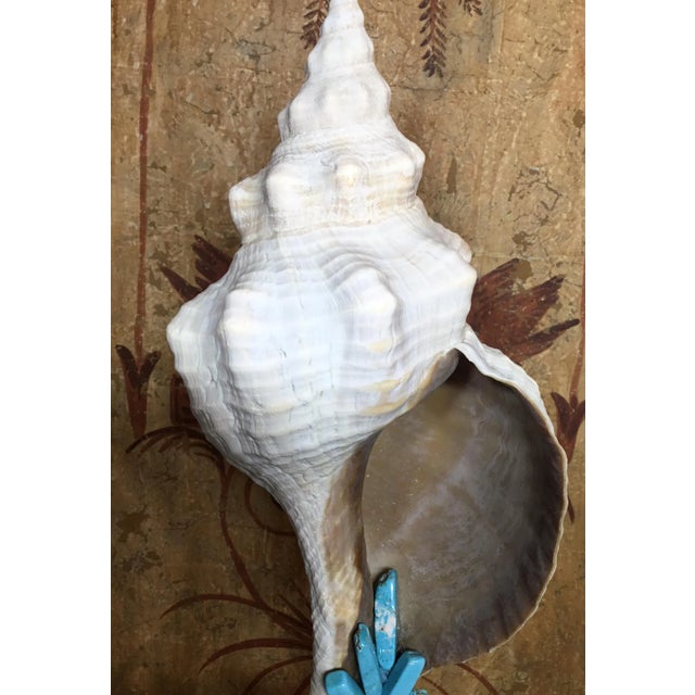 Contemporary One of a Kind Shell and Turquoise Stone by Joseph Malekan For Sale - Image 11 of 13