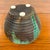 Vintage Oribe Style Studio Pottery Handled Vessel With Emerald Green Drip Glaze For Sale - Image 9 of 10