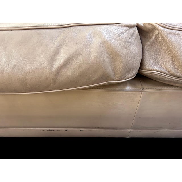 Modular Sofa in Beige Leather by Pierluigi Cerri for Poltrona Frau, 1980s, Set of 3 For Sale - Image 12 of 15