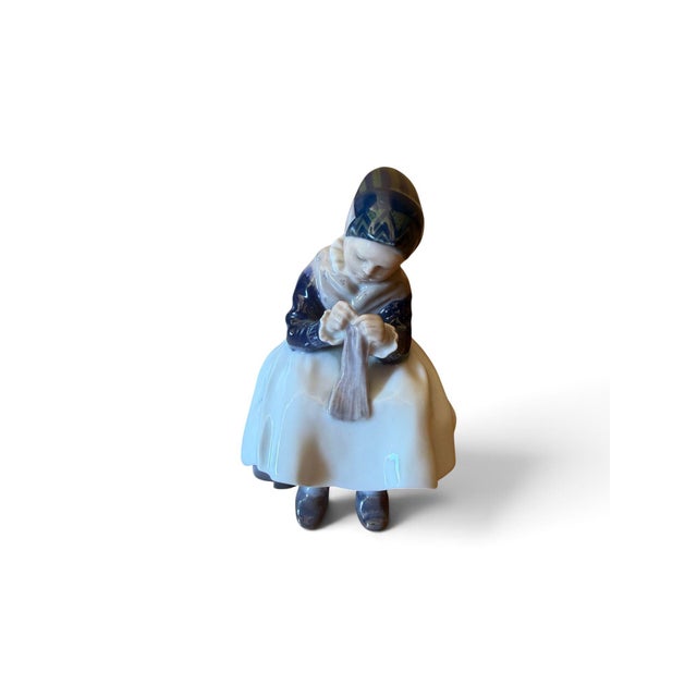 Porcelain Girl Figurine from Royal Copenhagen, Denmark, 1960s For Sale - Image 6 of 6