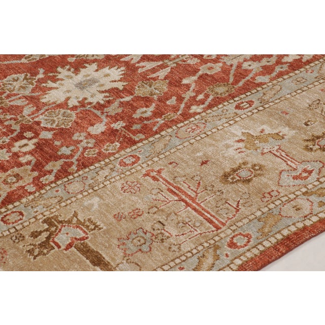 Textile Oversized Contemporary Oushak Floral Wool & Natural Silk Rug by Rug & Kilim For Sale - Image 7 of 11