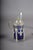 Antique Louis XVI Style Silver and Cobalt Blue Glass Condiment and Cruet Set with Spoons, 1990s, Set of 7 For Sale - Image 15 of 16