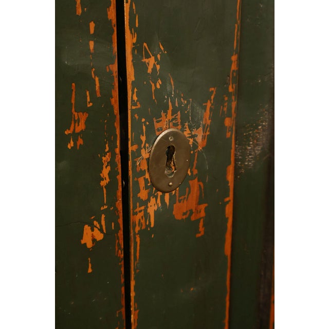 American Country Primitive Style Painted Linen Cabinet For Sale - Image 13 of 18