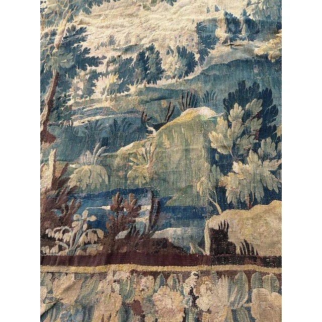 Large French Aubusson Tapestry, 1700s For Sale - Image 13 of 18