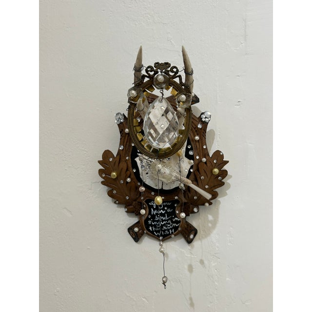 2020s Black Forest Deer Skull Wall Sculpture For Sale - Image 5 of 7