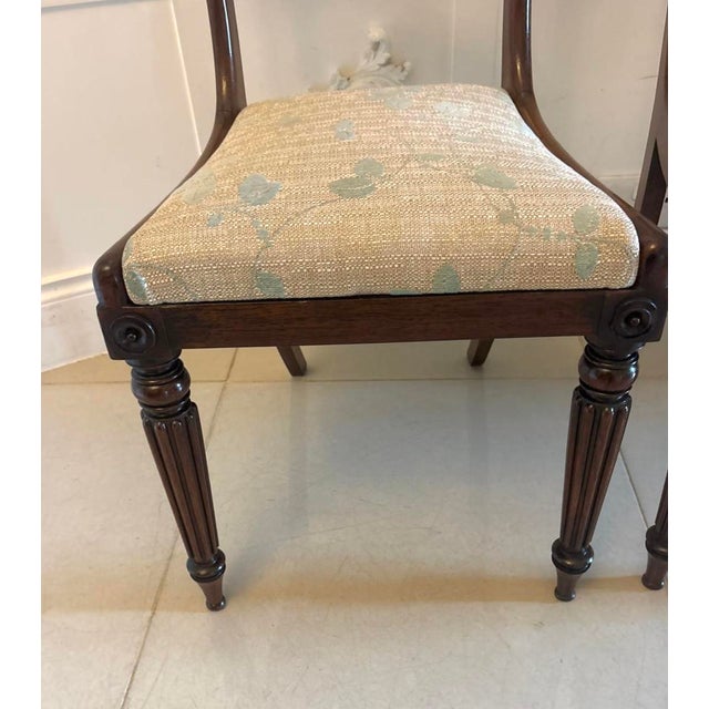 Beige Antique Regency Rosewood Side Chairs, 1830s, Set of 2 For Sale - Image 8 of 14