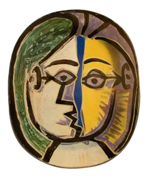1940s After Pablo Picasso Ceramic Plate N18, First Edition Period Swiss Vintage Print